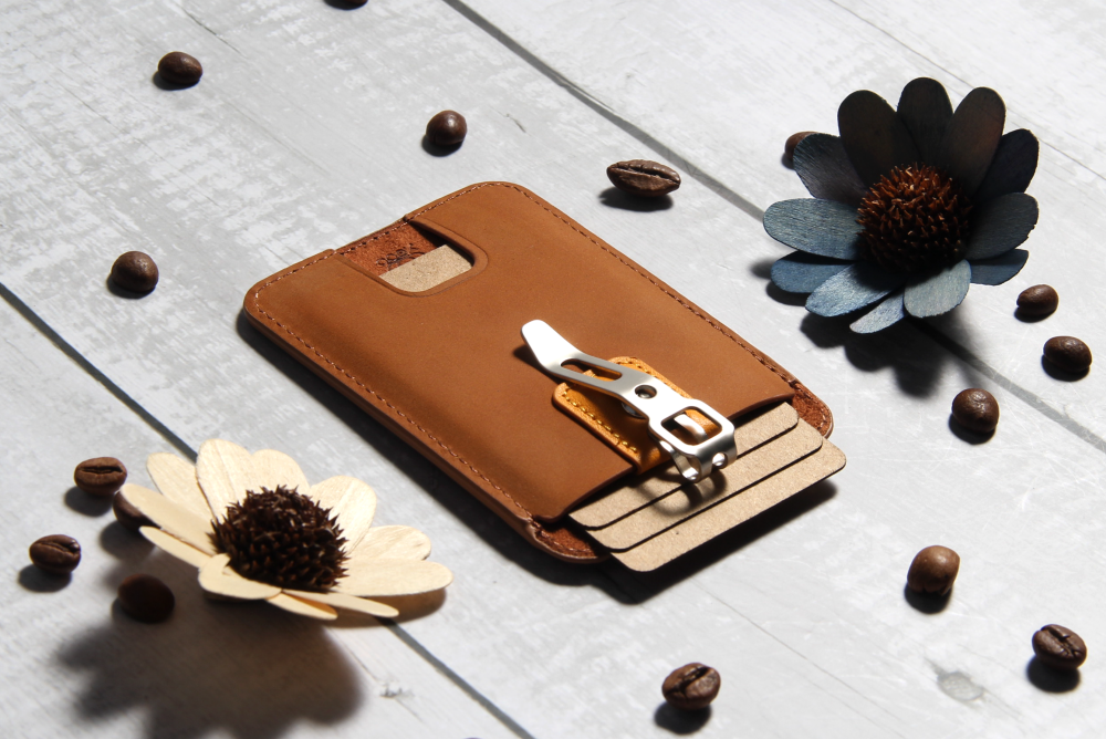 Hermes Brown Card Holder & Badge Holder|Vertical |