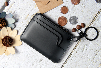 Pitch Black Coin Pouch Airtag