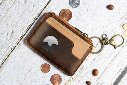 Pitch Black Coin Pouch Airtag