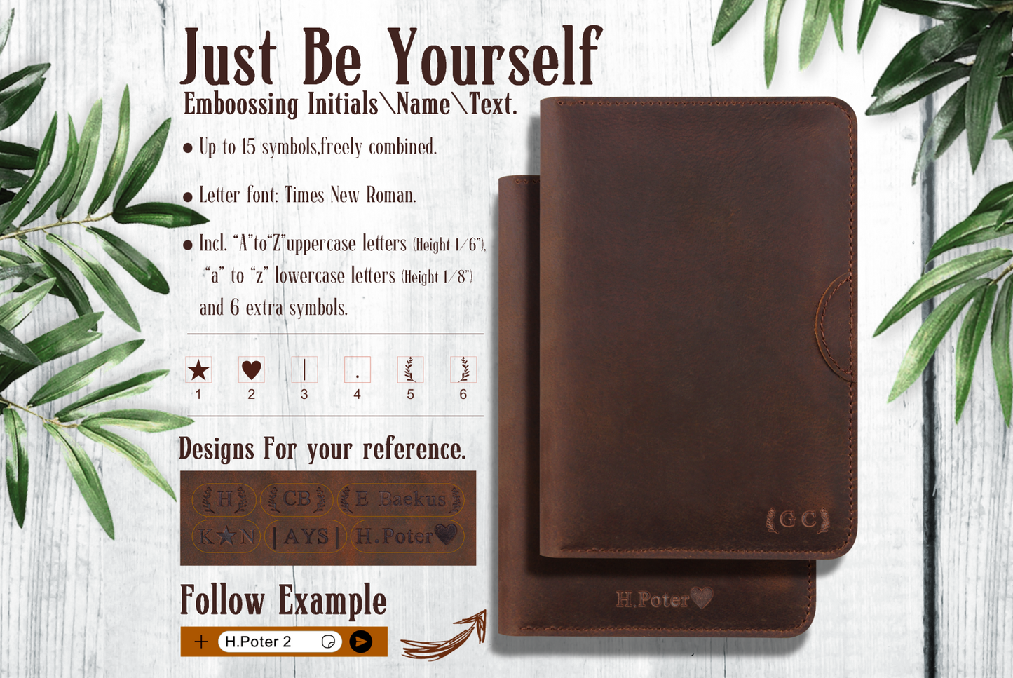 Vegetable tanning Leather AirTag Passport Holder |BLACK|