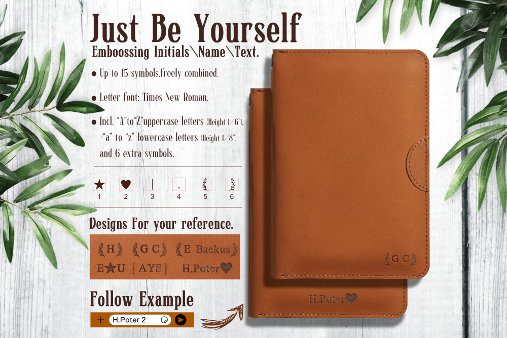 Vegetable tanning Leather AirTag Passport Holder |BLACK|